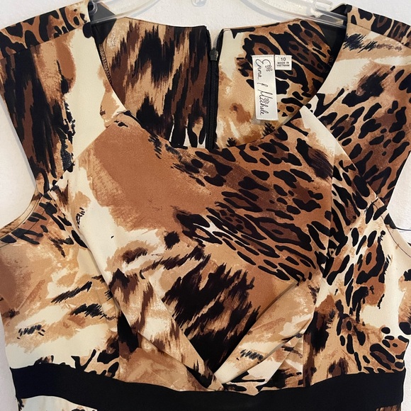 Emma / Michele Leopard Animal Print Dress - Picture 8 of 16